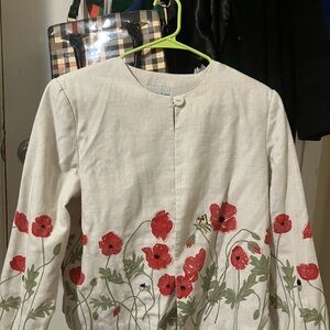 Floral Embroidered Women's Jacket